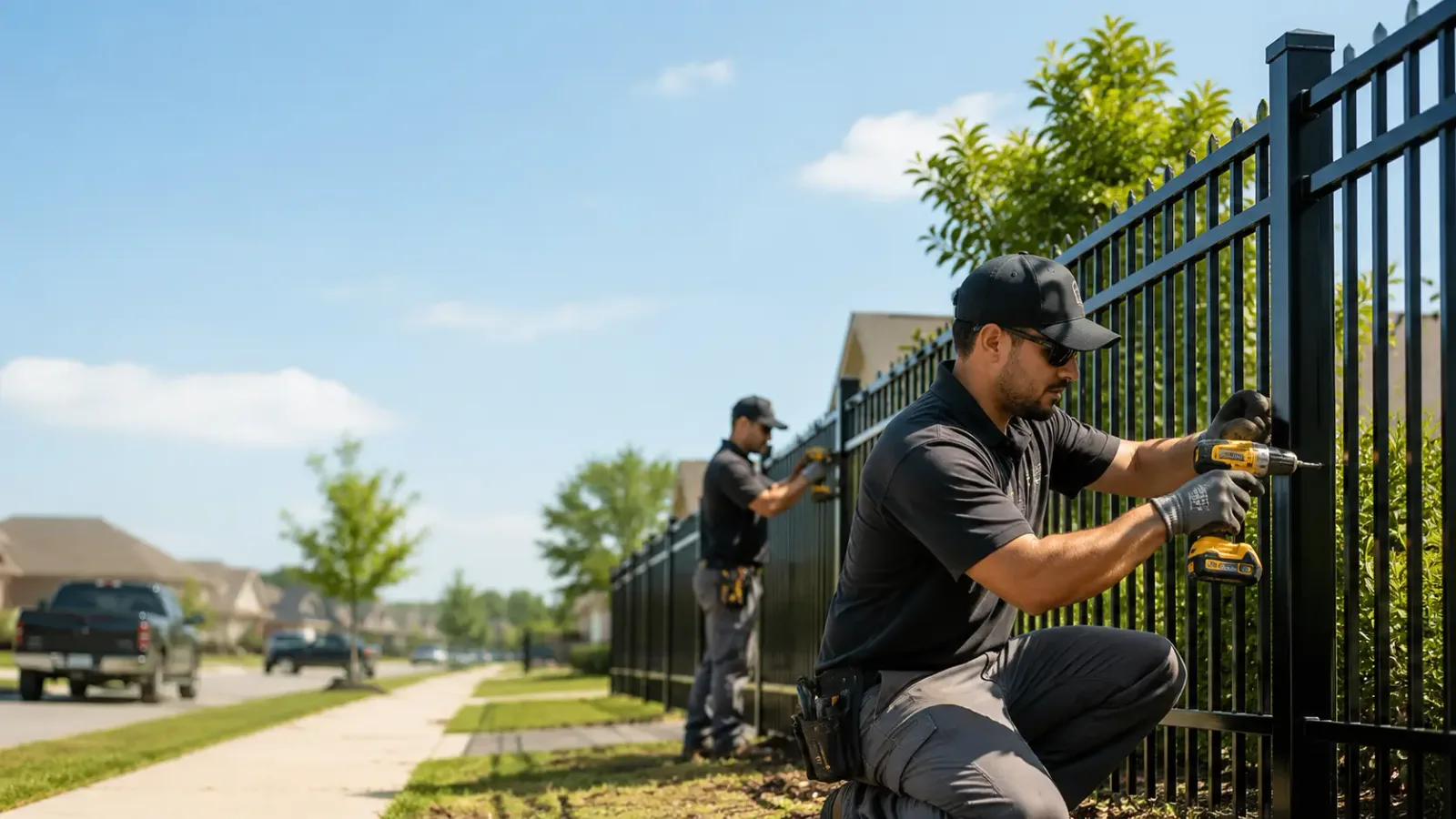 Metal Fence Installation in Mark Center, OH